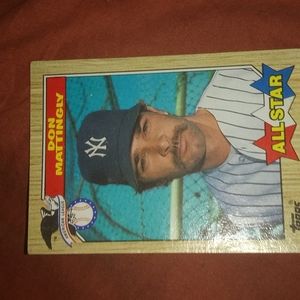 Vintage 1987 DON MATTINGLY TOPPS card